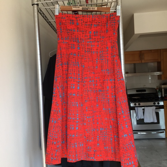 Sz 0 Anthropologie Tabitha strapless dress - Picture 3 of 7